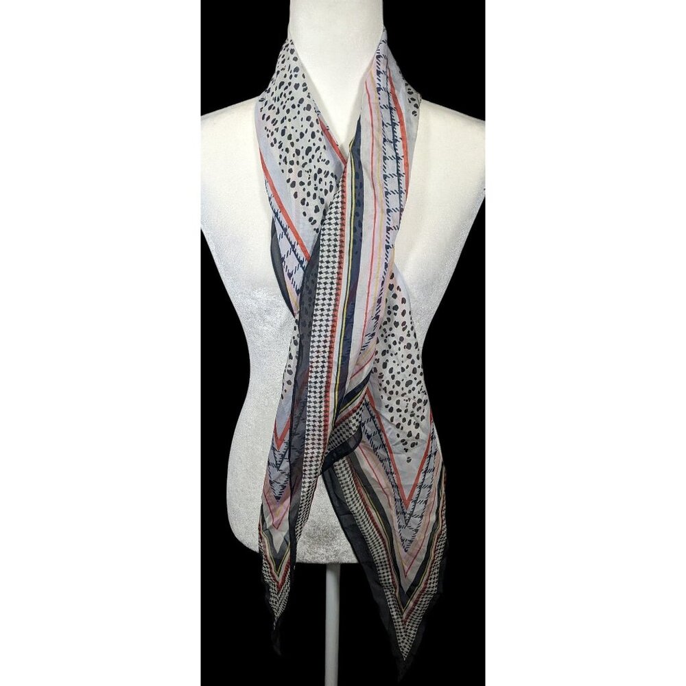 Preppy Multi Pattern Super Soft Lightweight Scarf - image 2